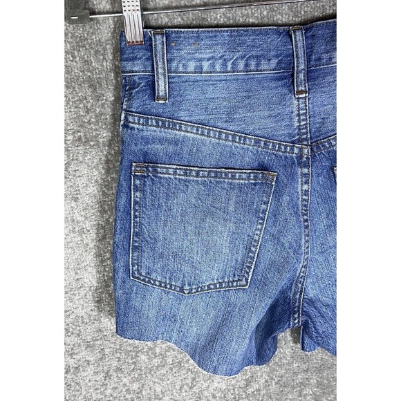 Madewell Rigid Skinny Cutoff Jean Shorts Womens Size‎ 23 Distressed Blue Denim - Picture 10 of 13